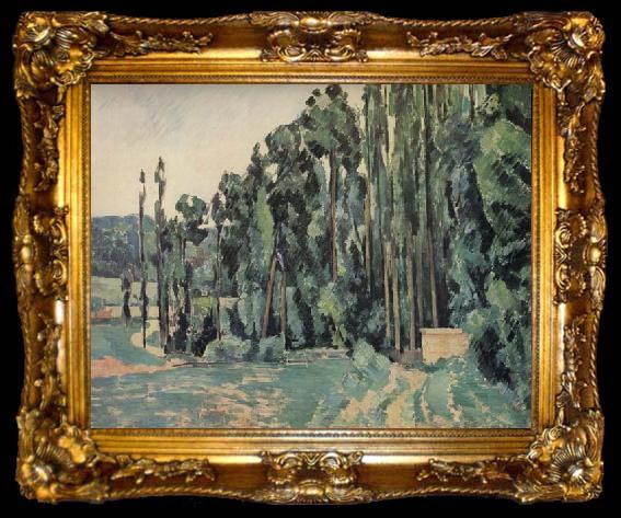 framed  Paul Cezanne The Poplars, ta009-2